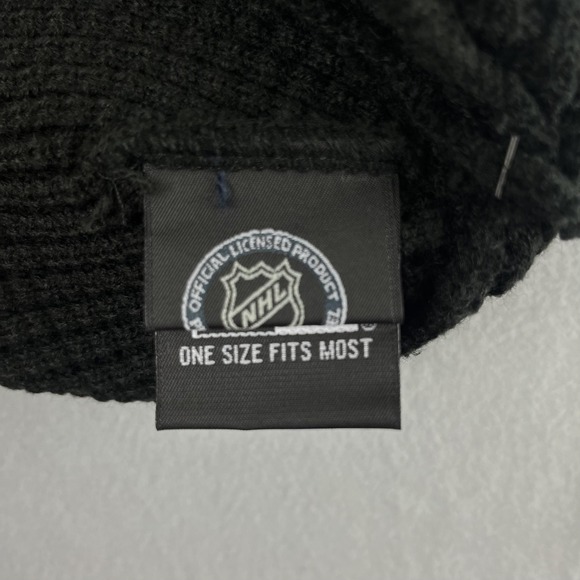 Boston Bruins New Era Beanie Adult Black NHL Hockey Waffle Knit Winter Snow NEW - Picture 5 of 7